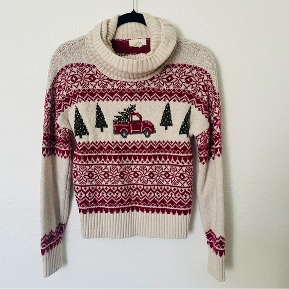 Kaisley womans Christmas sweater size XS turtleneck winter soft cozy stretch - Picture 1 of 9